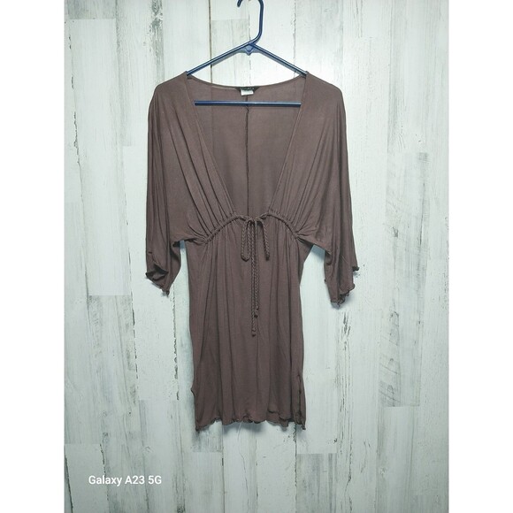 Athleta Women's Medium Brown Swim Cover Up - Picture 1 of 5